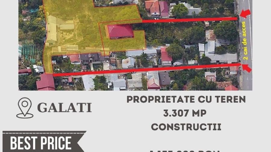Proprietate cu teren 3.307 mp + Constructii, Galati - 1
