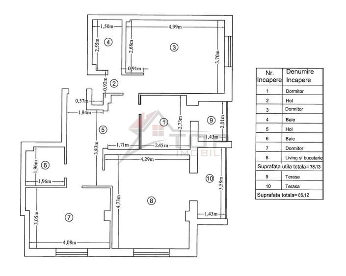 Apartament 3 dormitoare + living, 2 bai, 2 locuri de parcare - Rediu - 8