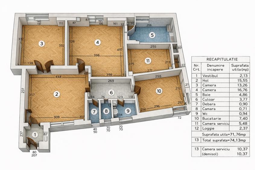 Carol I Apartament elegant cu proportii generoase si potential de redefinire - 2