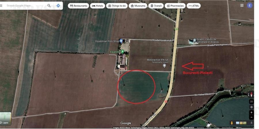 Vanzare teren, 10.000mp , in Snagov, adiacent DN 1, Bucuresti - Ploiesti. - 1