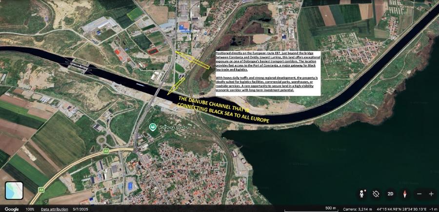 5500 mp intravilan Ovidiu - utilități - dublă deschidere - 8