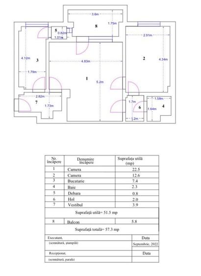 De Vanzare Apartament 2 Camere, Piata Romana Metrou - 8