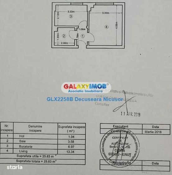 Garsoniera mobilata utilata Militari Residence 44.900 euro - 4