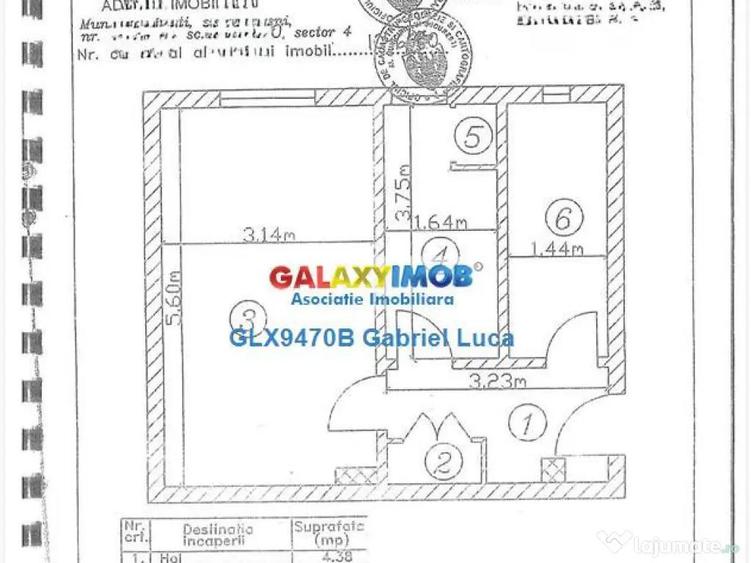 Garsoniera decomandata 34mp | Birou - Cabinet | Metrou PIata - 1