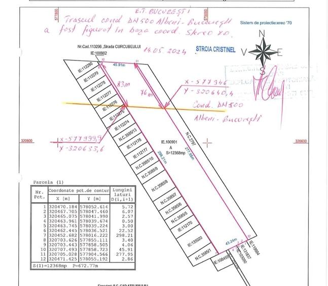 12368 mp teren pentru constructii,str-Iederei-str;Dumbravei deschidere 298 m - 9