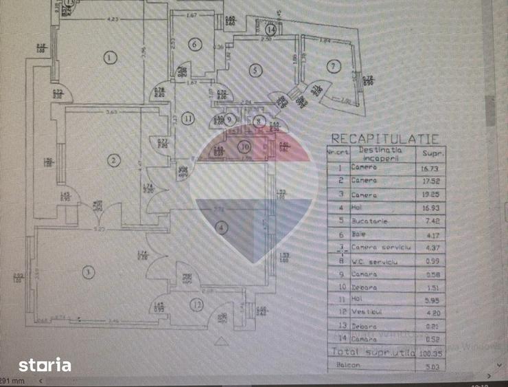 Apartament 3 camere Rond Piata Romana 105 mp utili - 3