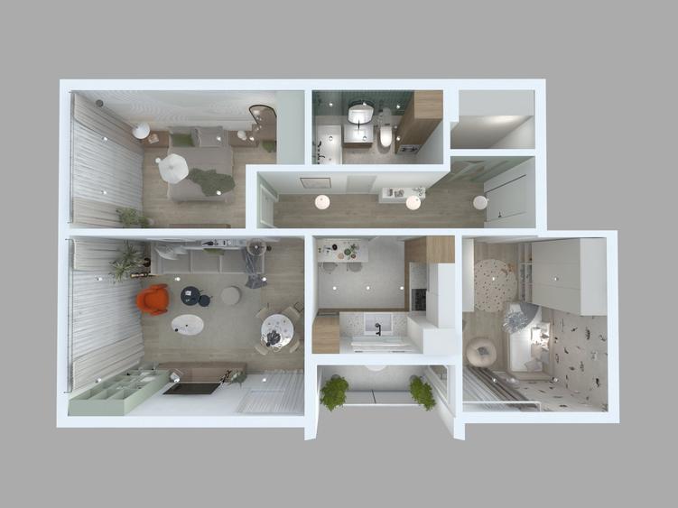 Apartament cu 3 camere-BLOC NOU-Sebes-San Casa-complex rezidential - 1