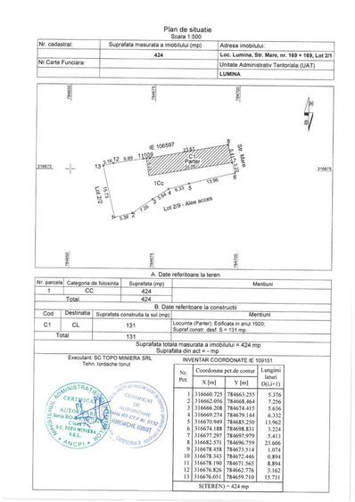 Casa de Chirpic pentru locuit sau Spatiu Comercial 95 mp utili / 131 mp construiti si curte 293 mp, com Lumina, str Mare 169 vis a vis de primarie - 7