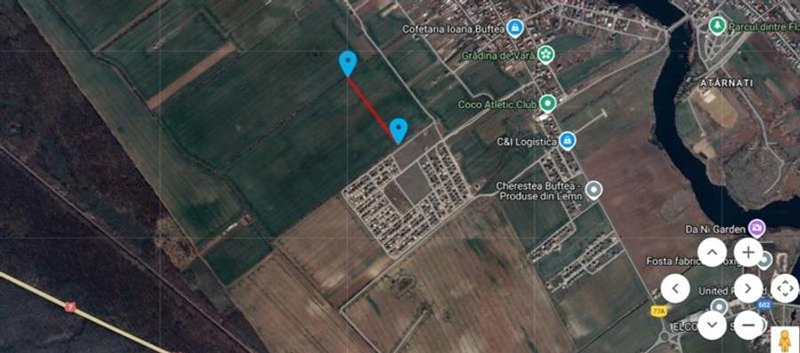 teren  intravilan, 1258 mp,  Buftea - 1
