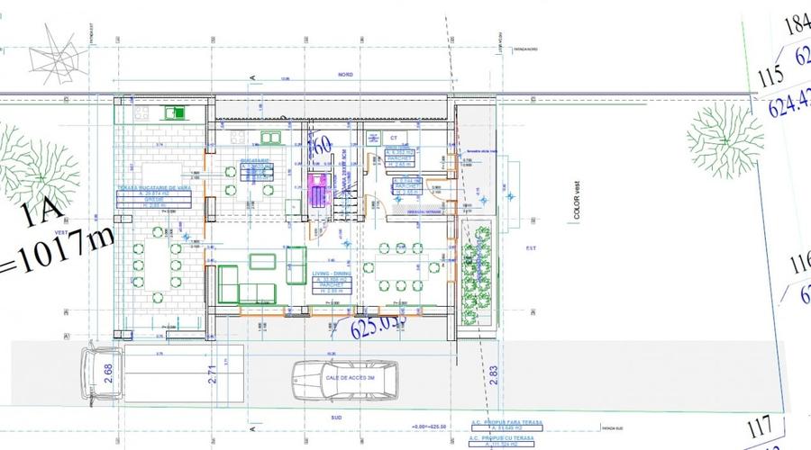 Teren intravilan autorizat casa individuala 1017mp | Front 13m | Aiton - 7