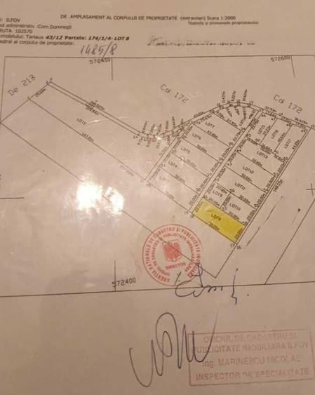 Vanzare teren 1000 m - 2