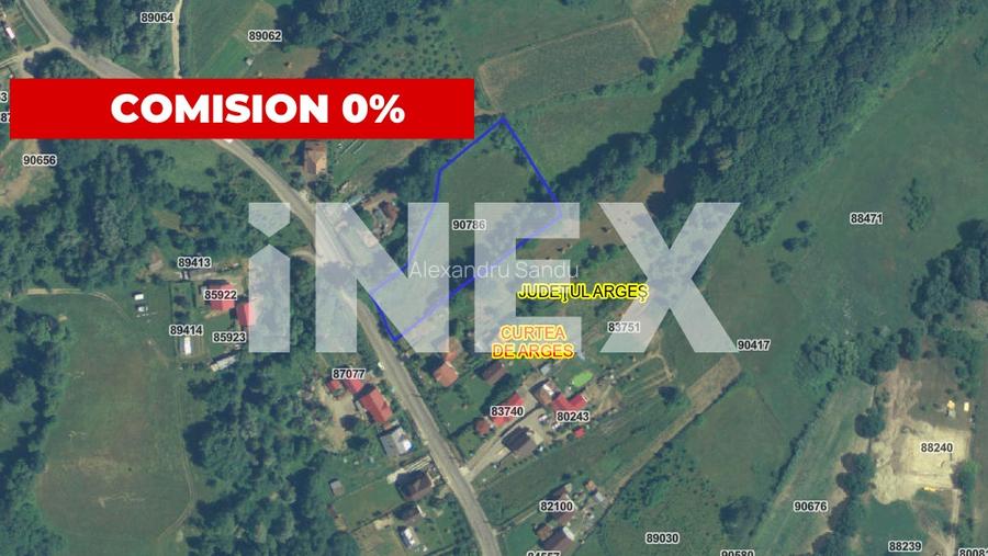 Teren intravilan 5.000 mp de vanzare - Curtea de Arges, Capul Dealului