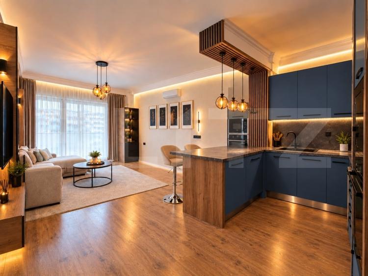 Apartament cu 2 camere semidecomandat, mobilat în Florești
