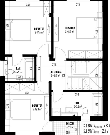 Vila 4camere+mansarda,2 pasi de parc Moghioros/Auchan/Ghencea/Metrou,tva inclus - 9