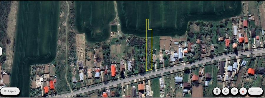 CIOLPANI - Luparie (stradal), 1.600 mp. teren intravilan, deschidere de 16 ml. - 1