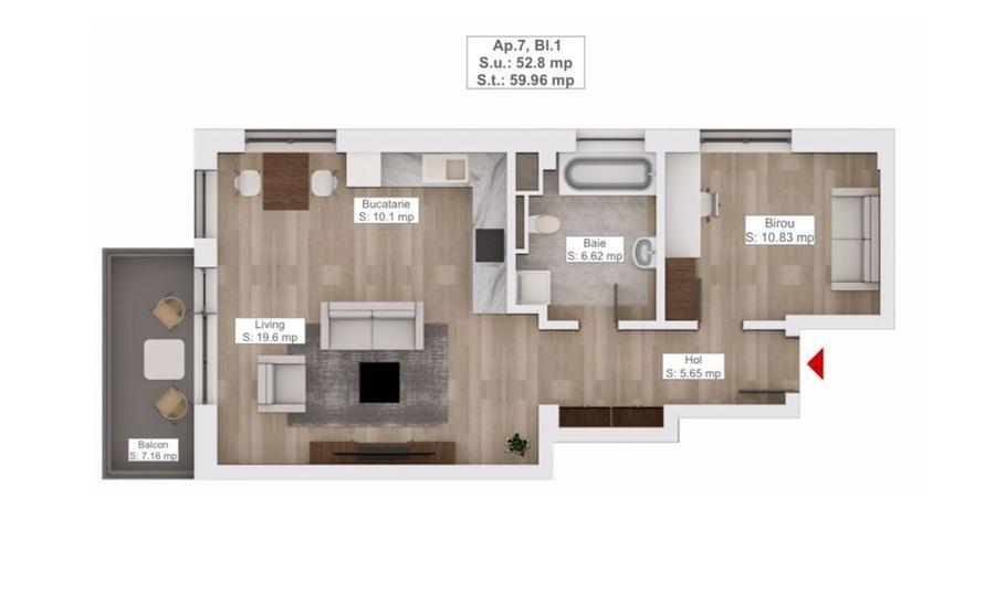 Dezvoltator: Arca Residence - 1.2,3 camere cu vedere spre Tampa - 1