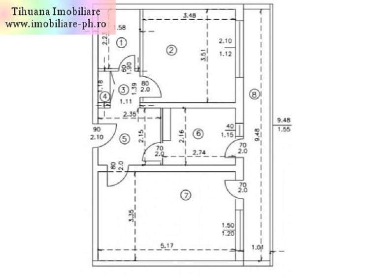 Apartament 2 camere de vanzare : Vest-(Jandarmerie) - 9