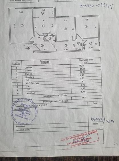 Apart. 3 cam. Crangasi, 1/4, Renovat Complet, Mobilat, Utilat,4 min Metrou - 2