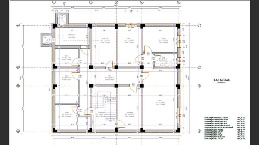 SPATIU COMERCIAL SUBSOL - 131 MP UTILI - - 7
