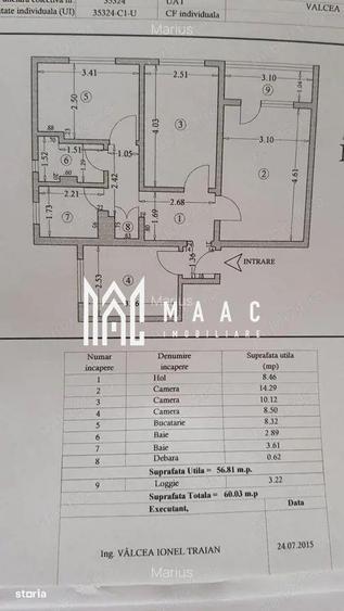Apartament cu 3 camere, mobilat în Ostroveni