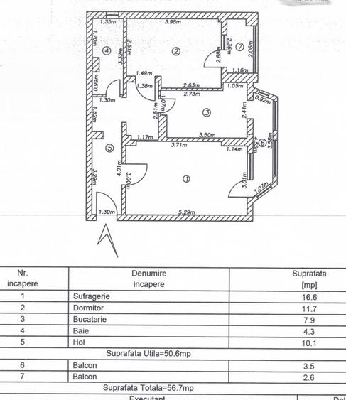 Apartament spatios IREG etaj 1 - 1