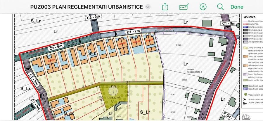 Teren 1800 mp Salicea, PUZ reparcelare in lucru - 4