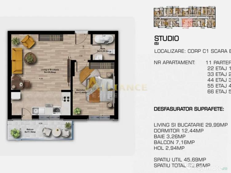 3 camere, 2 bai - Complex rezidential modern - confort, cali - 6