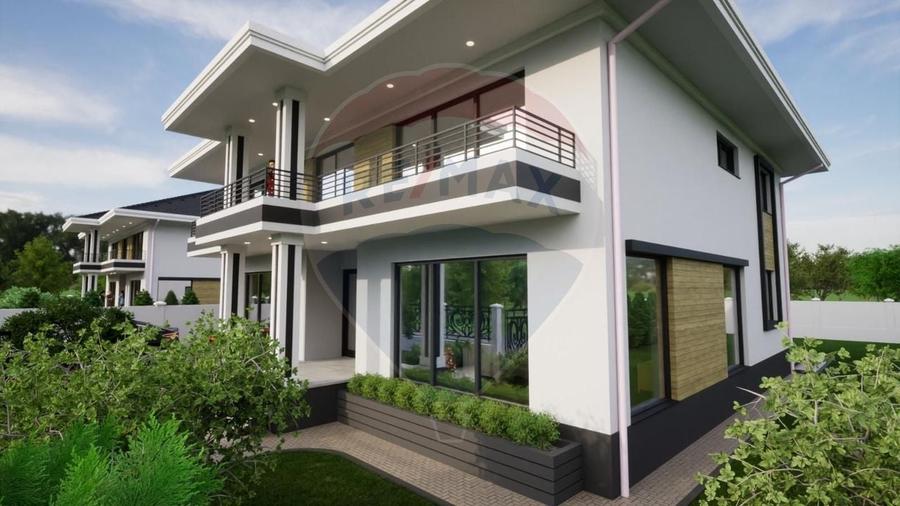 Casă individuală cu 8 camere cu Teren 815 Mp în Exterior Vest