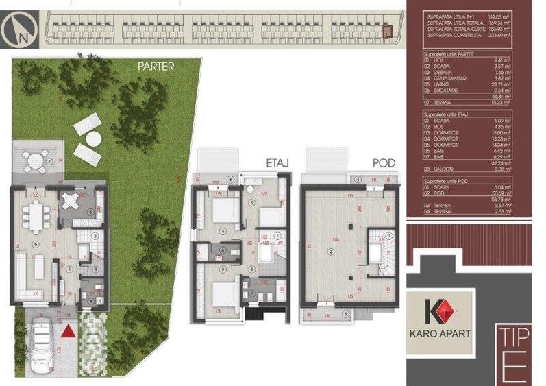 Teren cu proiect pentr 21 case zona Otopeni-23August - 6