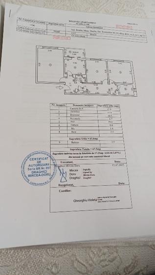 Vazarea apartament  3 camere etaj 1 Zona Ansamblu Dorobanti-Rosiori Braila - 1