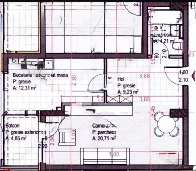 Apartament cu 1 camera + bucatarie inchisa, Soporului aproape de Iulius Mall - 1