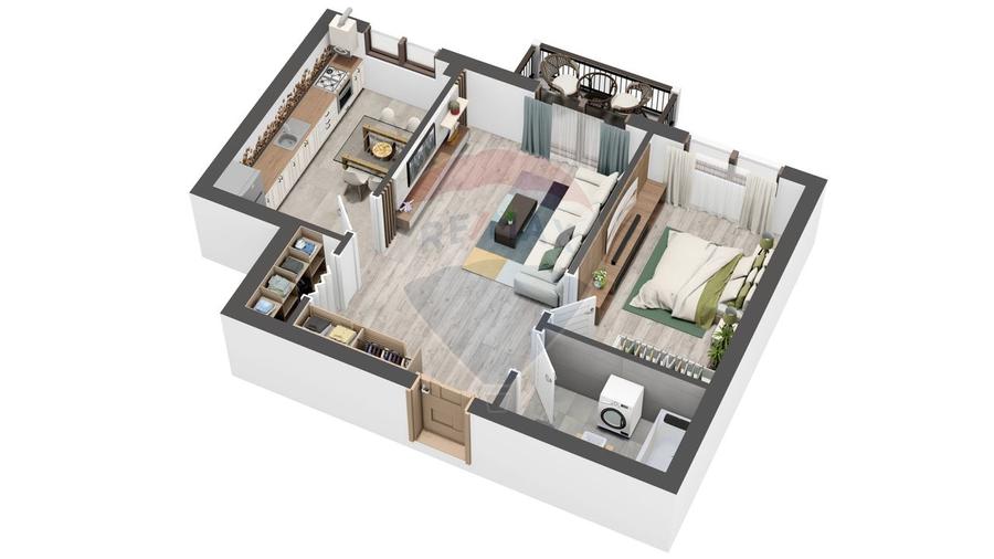 Apartament NOU LA CHEIE cu 2 camere de vanzare Selimbar - 4