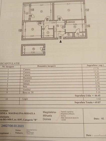 Vand apartament 3 camere cf 1 decomandat + boxa parter - 4