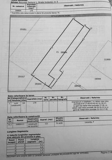 Vand imobil str Sutasului 5 cu autorizatie construire, demolare si PUD valabile - 3