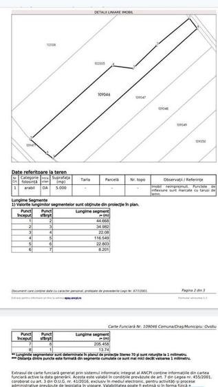 Teren intravilan cu deschidere la Drum European Ovidiu - 2