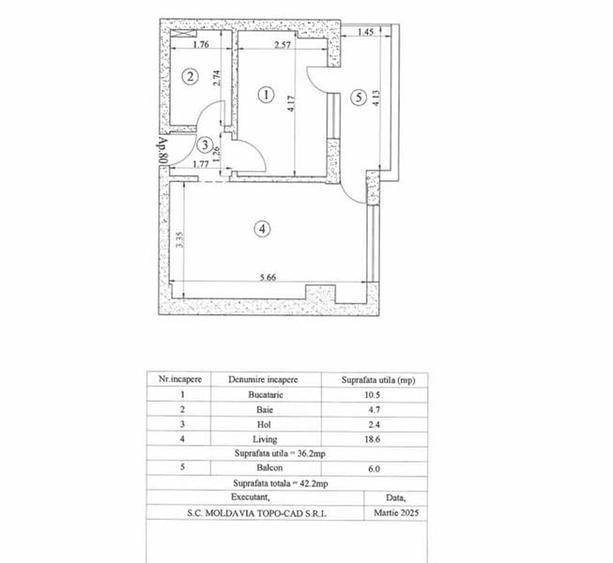 Apartament 1 Camera Dec INTABULAT TATARASI Bloc Nou - 4