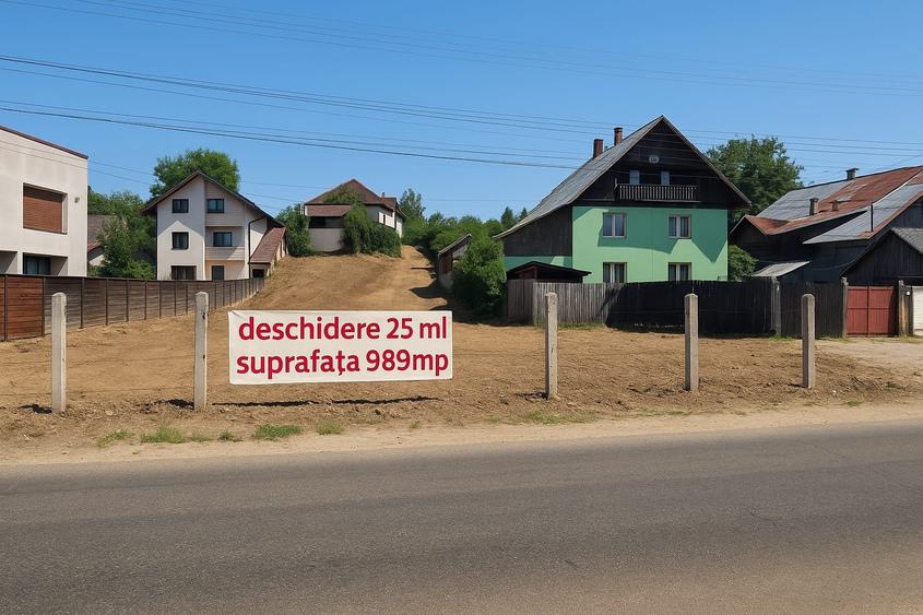 Teren 1000 mp, intravilan, deschidere 25 ml - stradal - Stafanesti - 7