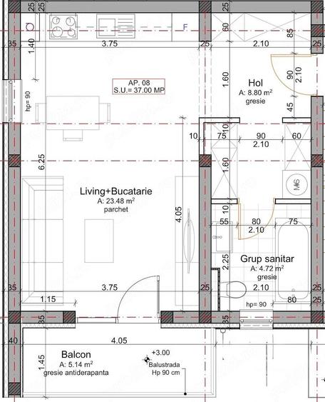 Et. 1, Bloc nou - predare La cheie! Centrala Proprie! Calea Urseni. - 7
