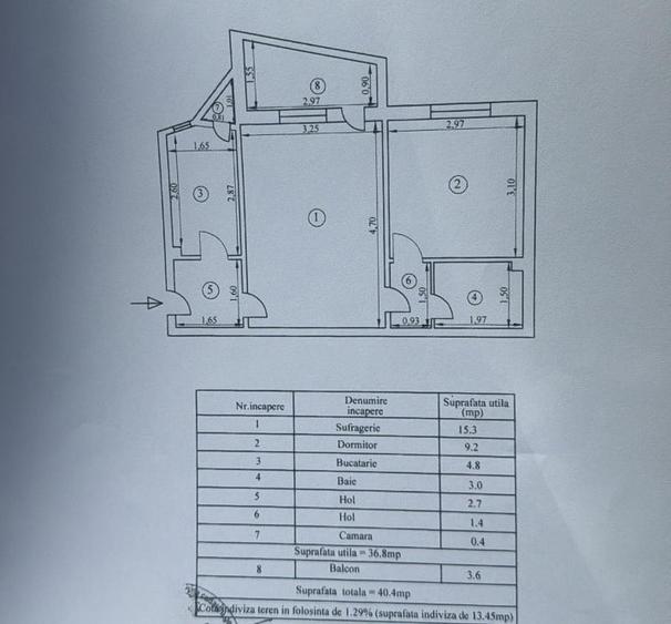 Apartament 2 camere confort 2 (sup. totala 40,4 mp), Viziru 1. - 2