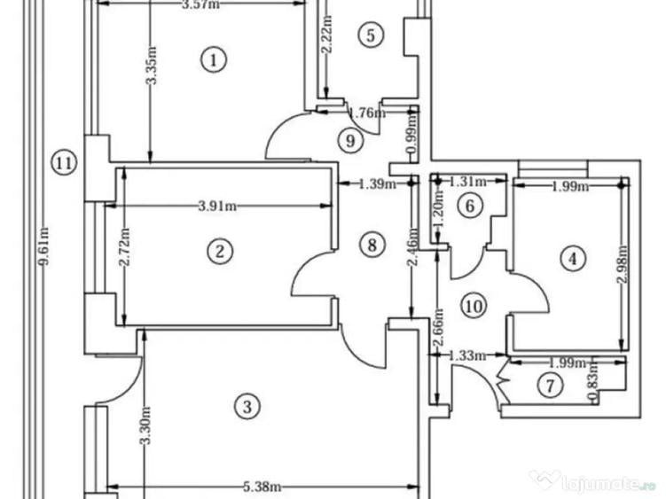 3cam.dec-1baie-disponibil imediat/Bvd Brancoveanu 130-132... - 8