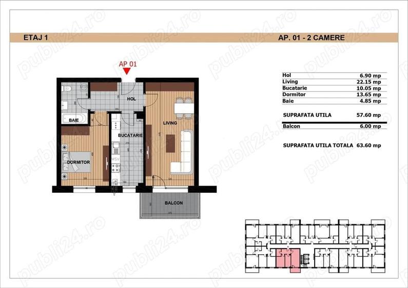 Apartament 2 camere, Tanase Orgu, 900 metri Aparatorii Patriei - 2