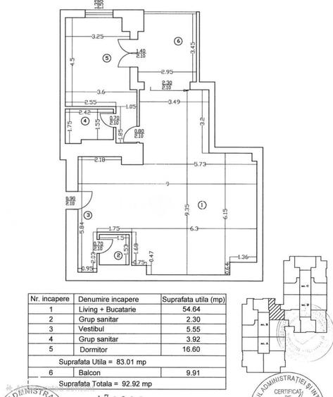 Apartament 2 camere 93mp Upground Residence metrou Pipera I Terasa, 2 - 13
