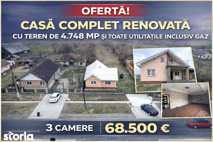 Casa cu 3 camere, renovata integral | Teren 4.748 mp | Borlesti - 9