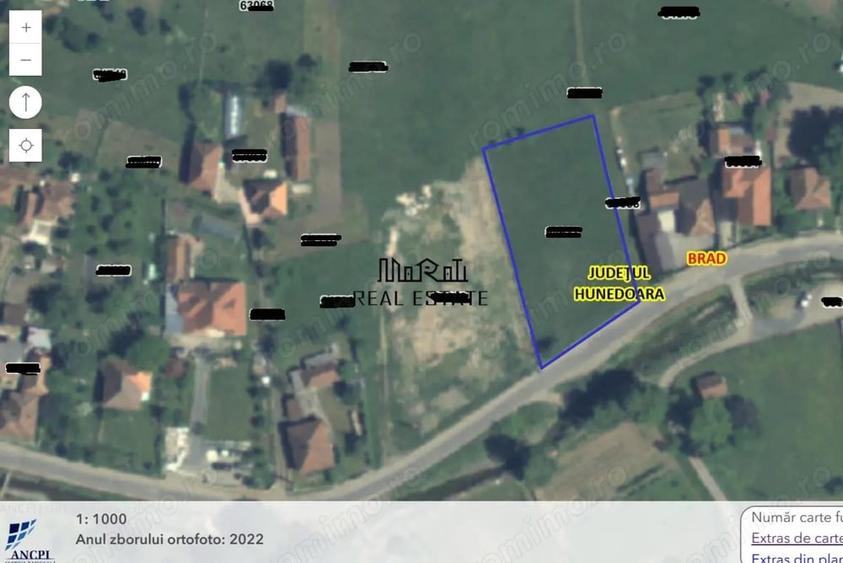 Teren de 1588 mp, în Brad