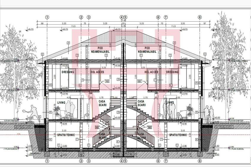 Casa duplex in constructie Dambul Rotund 207mp 350teren utili cu garaj - 8