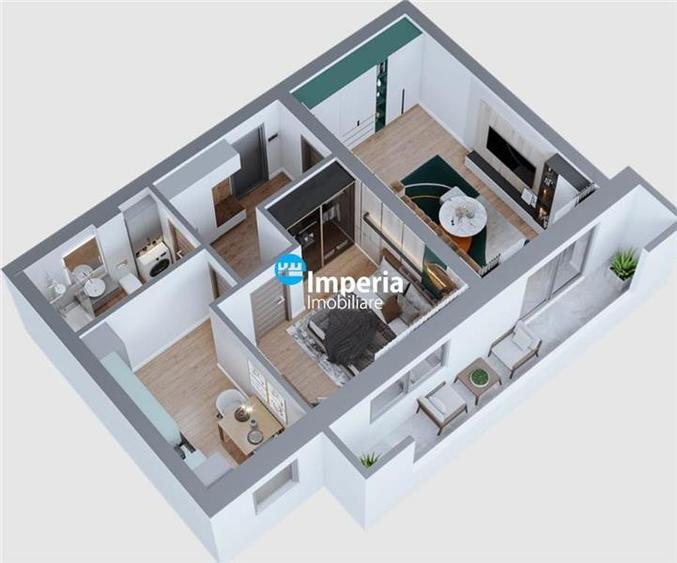 Apartament 2 camere decomandat - Bld. Poitiers - 2