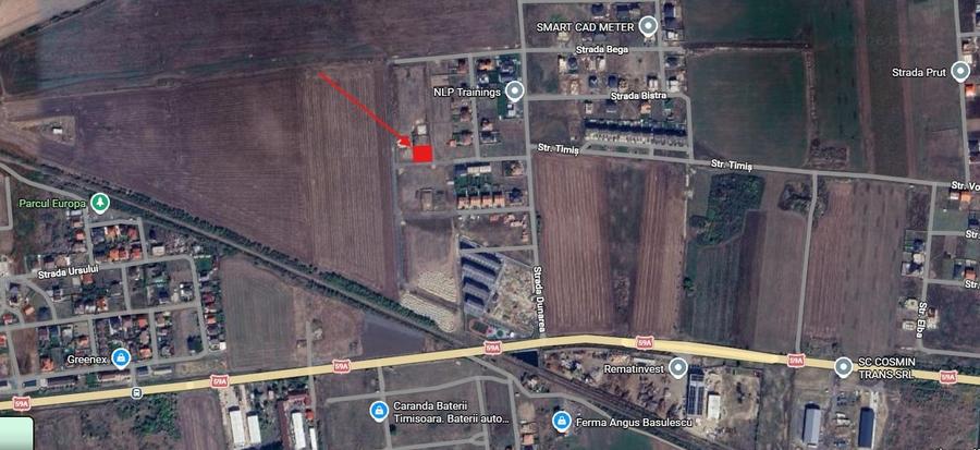 COMISION 0%, Teren 587 MP, 2 Fronuri, Utilitati, Regim P+1E, SACALAZ - 3