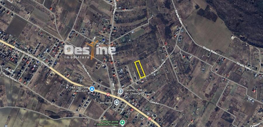 Tomesti-Chicerea, teren intravilan  3523 mp - 1