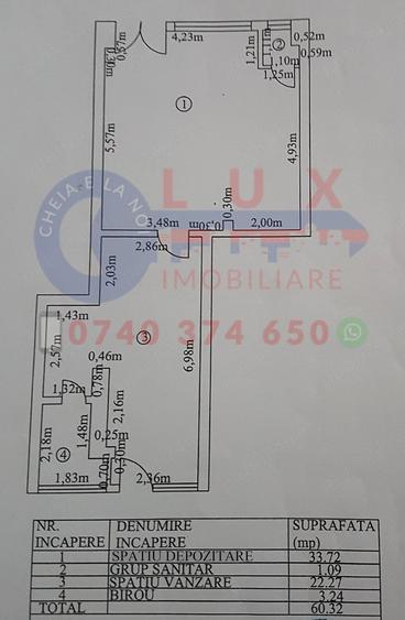 Spațiu comercial, de 60 mp, în Ultracentral