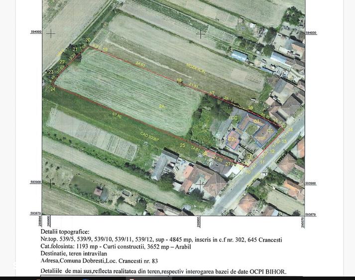 Casă cu 5 camere cu Teren 4800 Mp în Dobrești